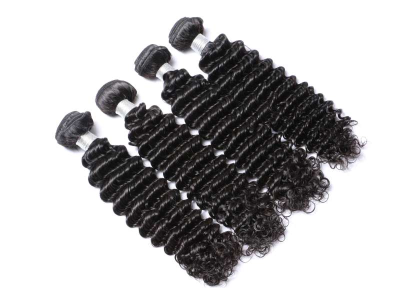 Benita Hair Top Quality  Natural Color Virgin Human Hair Bunldes Deep Curly Hair 4pcs Pack