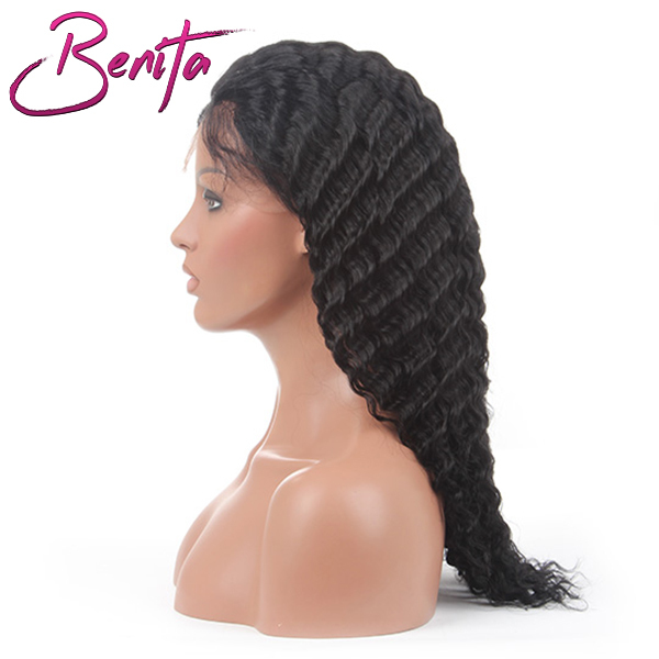 Benita Hair Top Quality Virgin Human Hair 13*4 Lace Front Wig Natural Black Body Wave Hair HD Lace Front Wig