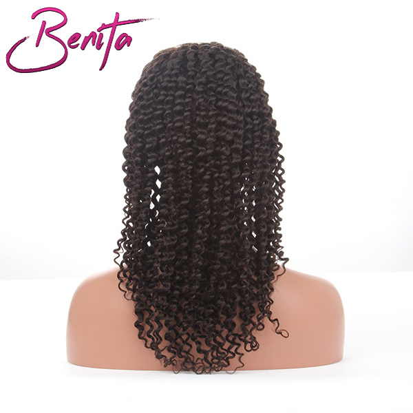 Benita Hair Top Quality Virgin Human Hair 13*4 Lace Front Wig Natural Black Deep Wave Hair HD Lace Front Wig
