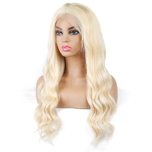 Benita Hair Premium Light Blonde Color Middle Part Lace Front Wigs 613# Color Body Wave Hair Lace Wigs