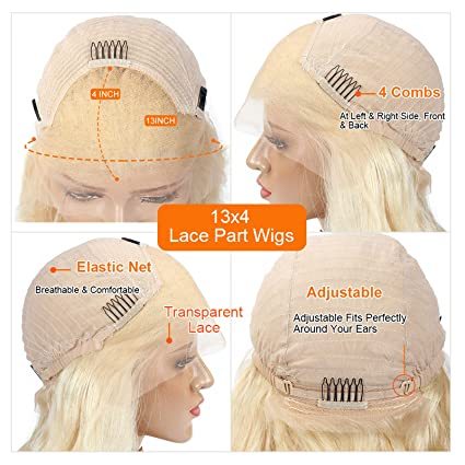 Benita Hair Premium Light Blonde Color Middle Part Lace Front Wigs 613# Color Body Wave Hair Lace Wigs