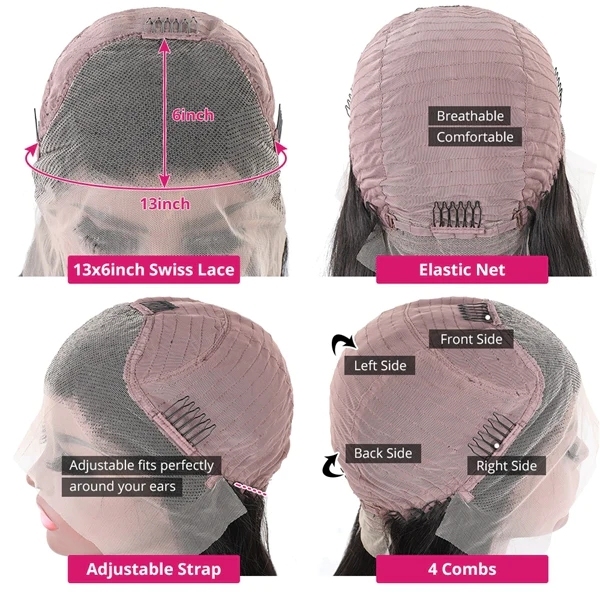 Benita Hair Quality 13*6 Lace Front Wig Natural Black Loose Wave Hair HD Lace Wigs