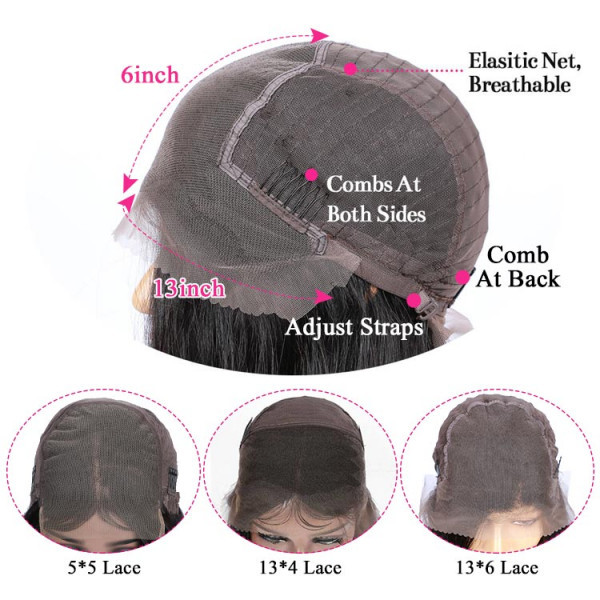 Benita Hair Quality 13*6 Lace Front Wig Natural Black Loose Wave Hair HD Lace Wigs
