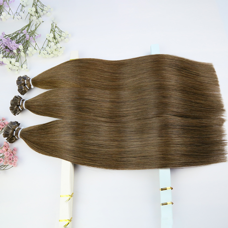 Benita Hair Color 4# Brown Tip Human Hair Extension Quality Pre-bonded I Tip Hair extension