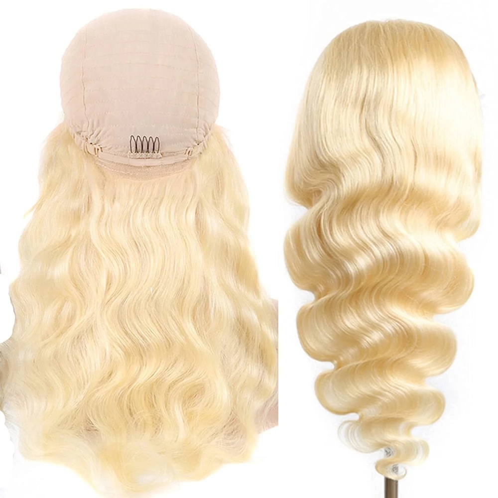 Benita Hair Blonde Color 613#  Body Wave Hair 5*5 Transparent Swiss Lace Closure Wigs