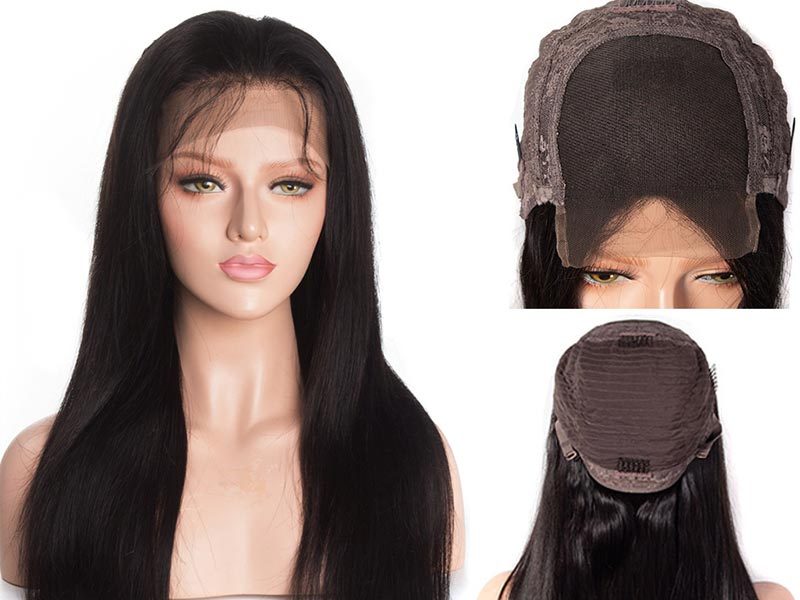 Benita Hair Quality Natural Color Straight  Virgin Human Hair 4*4 Lace Closure Wigs