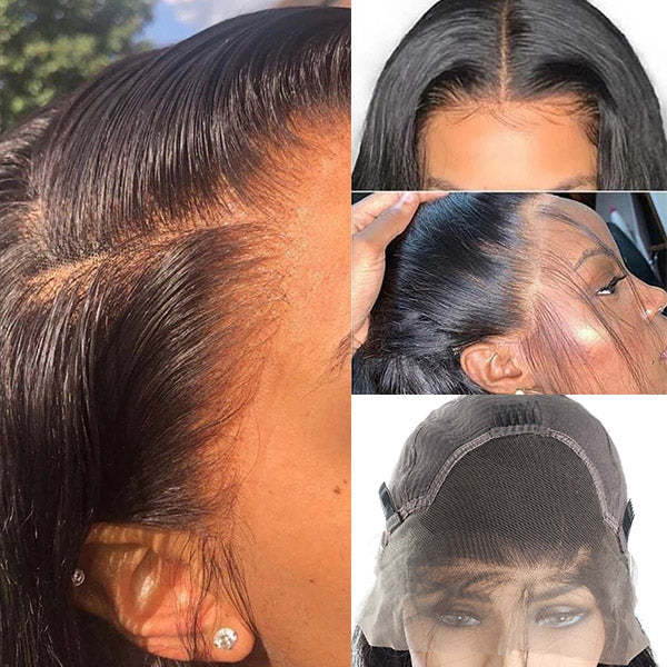 Benita Customized Clear Lace 13x4 Body Wave Human Hair Layered Edge Lace Front Wig 180% and 200% Density
