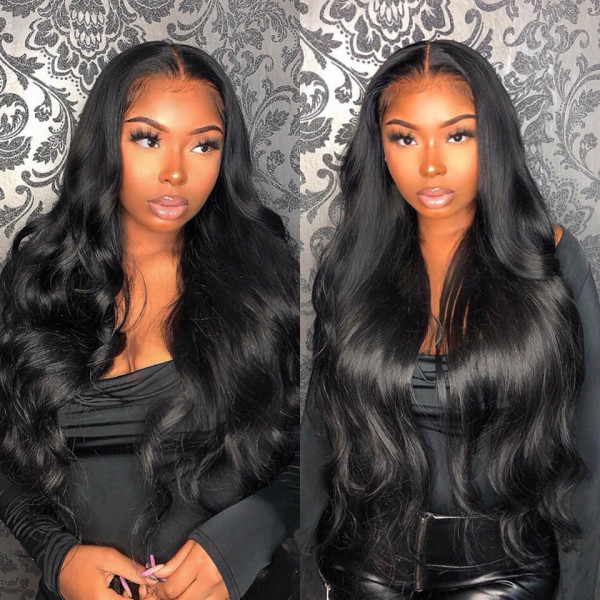 Benita Hair Pre-plucked 13x4 Body Wave Human Hair  Lace Front Wig (150% / 180% / 200% )