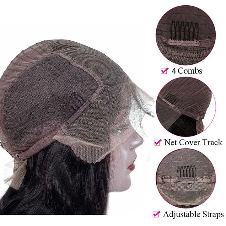 Benita Hair Customized High Simulated Layered Hairline Body Wave 13x6 Clear Lace Front Human Hair Wig 180% 200%