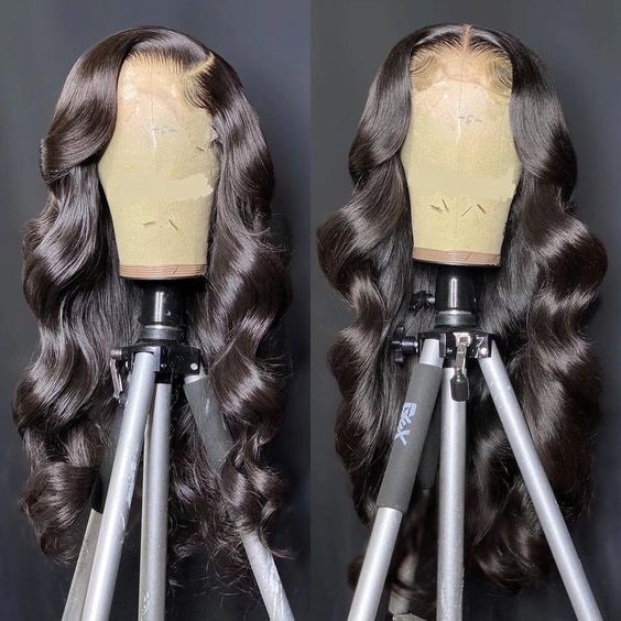 Benita Hair Gluless Pre-plucked Natural Hairline Body Wave 13x6 Clear lace Human Hair Front Wig 150%, 180%, 200%