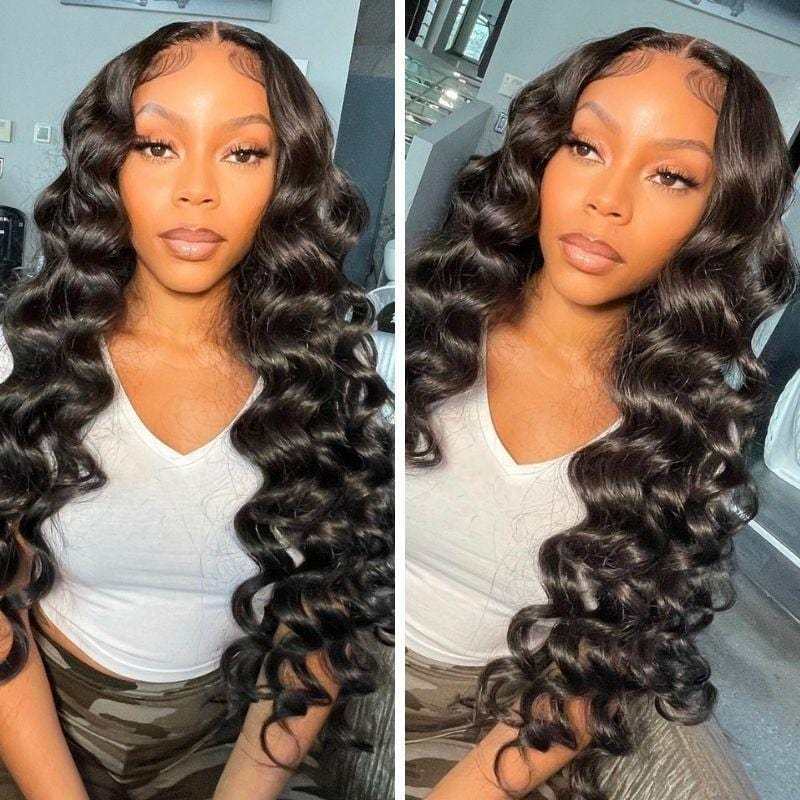Benita Hair Pre-plucked Hairline 13x6 Straight Human Hair Clear Lace Front Wig 150% 180% 200% Density