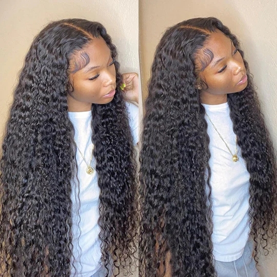 Benita Hair Factory Pre-plucked Hairline 13x6 Deep Wave Virgin Human Hair Clear Lace Front Wig 150% 180% 200% 250% Density