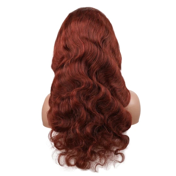 Benita Hair High Density Reddish Brown Color Soft Transparent Color Lace Front Wig For Straight and Wave Hair 180% 200% 250% Density