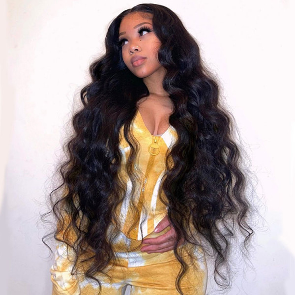 Benita Hair Body Wave Hair Pre-plucked Hairline Big Size Full Lace Frontal 13x4 Human Hair Wig Transparent and HD Clear Lace Front Hair Wigs in 180% 200% 250% Density