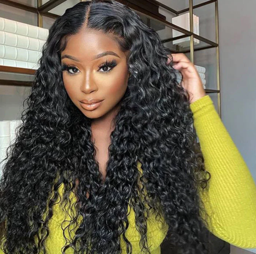 Benita Virgin Human Hair Water Wave 13x4 Transparent Full Lace Frontal Human Hair Wigs Free Part