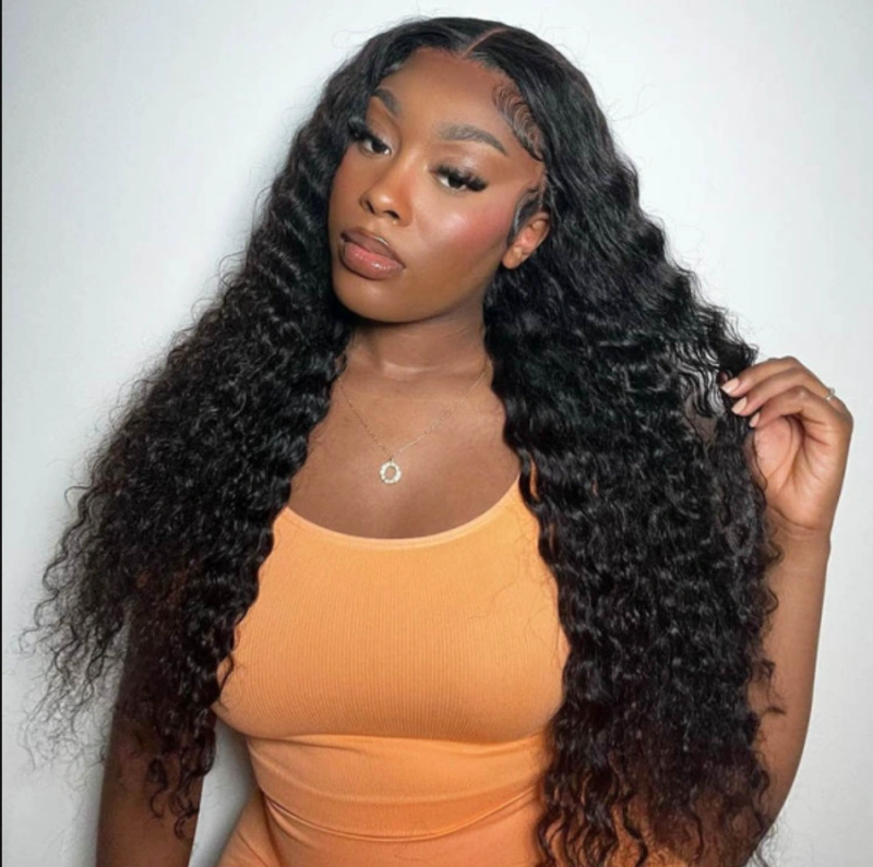Benita Hair Free Part Virgin Human Hair Deep Wave 13x4 13x6 HD Full Lace Frontal Human Hair WIgs !50% 180% 200% 250% Density