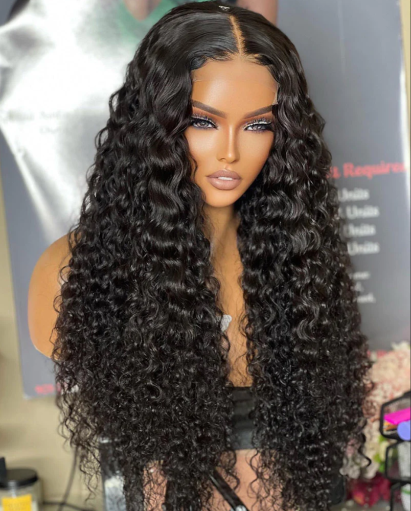 Benita Virgin Human Hair Water Wave 13x4 Transparent Full Lace Frontal Human Hair Wigs Free Part