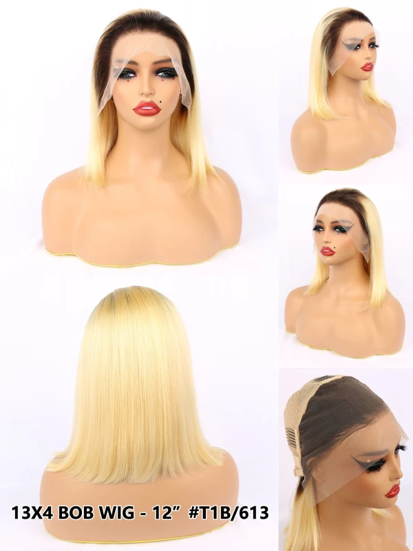 Benita Hair 180% Density Top Quality 13x4 Transparent Lace Frontal Bob Hair Wig