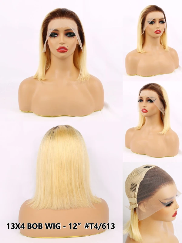 Benita Hair 180% Density Top Quality 13x4 Transparent Lace Frontal Bob Hair Wig