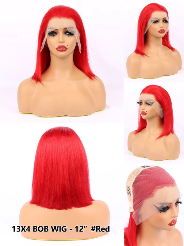 Benita Hair 180% Density Top Quality 13x4 Transparent Lace Frontal Bob Hair Wig
