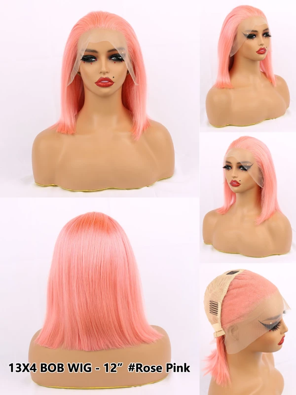 Benita Hair 180% Density Top Quality 13x4 Transparent Lace Frontal Bob Hair Wig