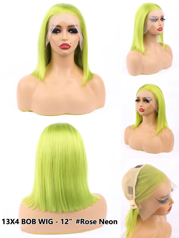 Benita Hair 180% Density Top Quality 13x4 Transparent Lace Frontal Bob Hair Wig