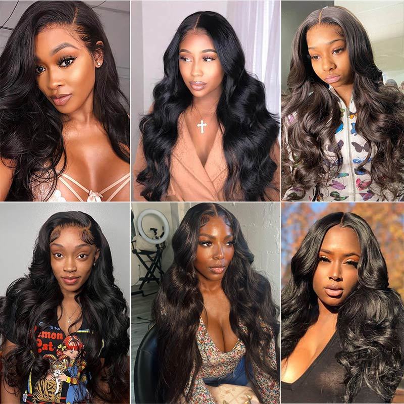 Benita Hair Body Wave Human Hair 13x4 Transparent Full Lace Frontal Wig