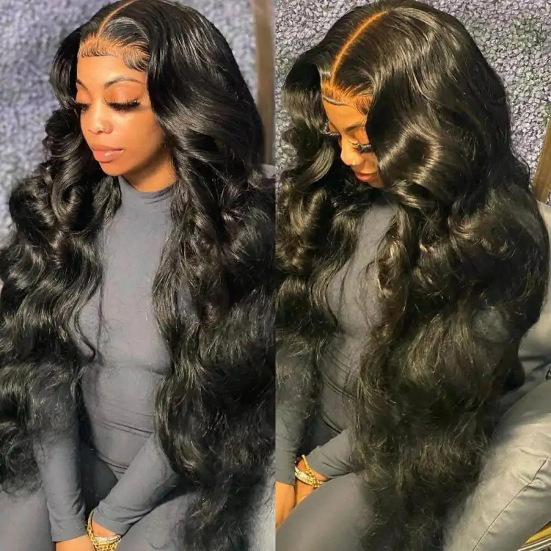 Benita Hair Body Wave Human Hair 13x4 Transparent Full Lace Frontal Wig