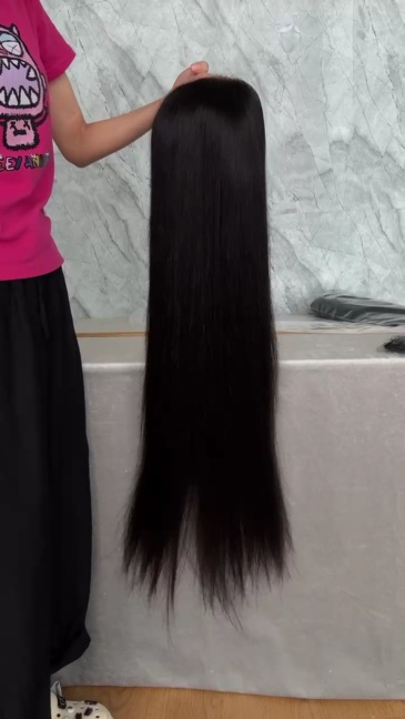 15A Grade Benita Hair 13x4 Transparent Full Lace Frontal Human Hair Wig Pre-plucked Hairline Natural Color Straight