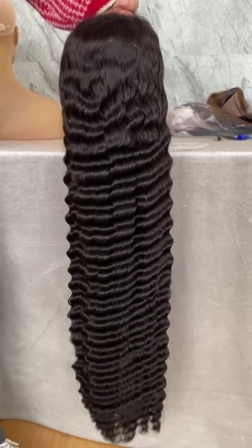 Benita Hair Free Part Virgin Human Hair Deep Wave 13x4 13x6 HD Full Lace Frontal Human Hair WIgs !50% 180% 200% 250% Density