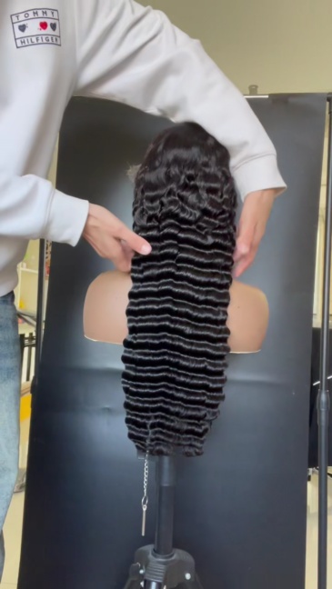Benita Hair Deep Wave Hair 13x4 Transparent Lace Frontal Wig HD Clear Lace Frontal Human Hair Wig