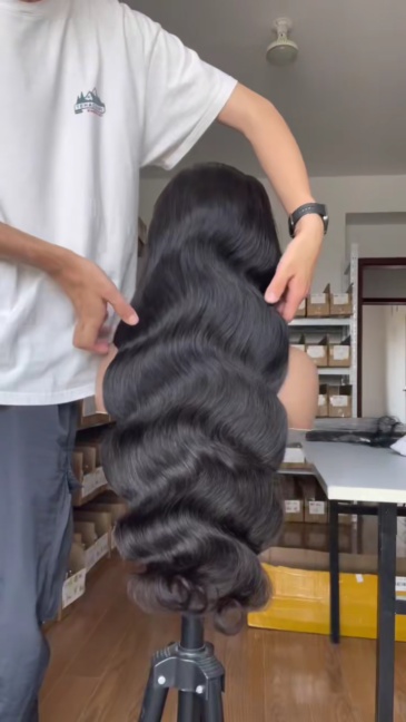 Benita Hair Natural Color 13x6 Transparent Full Lace Frontal Body Wave Human Hair Wig