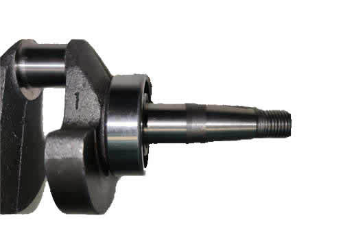 Crank Shaft Assy. 10mm Dia. Thread Output W/ Bearing and Gear Fits for China Model 152F 2.5HP Small Gasoline Engine