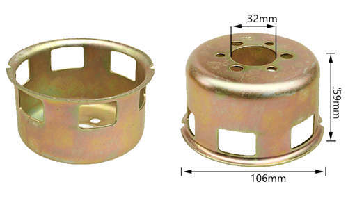 Pull Recoil Starter Cup for China Model 178F 296CC 6HP KAMA/KOOP Type Small Air Cool Diesel Engine