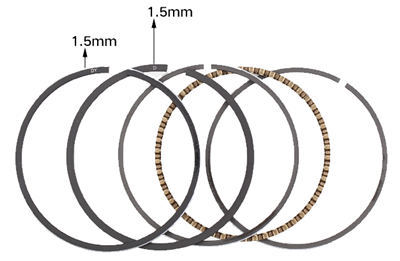 2XPCS 170 Piston Rings for China Model 170F 212CC 7HP-7.5HP Small Gasoline Engine
