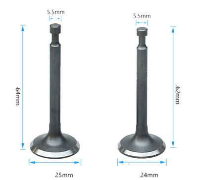 Intake and Exhaust Valves Kit Fits for China 168F GX200 196CC 6.5HP Small Gas Engine