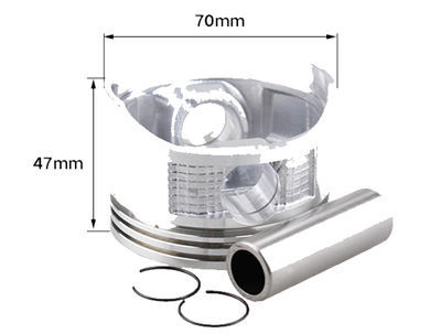 170 Piston Rings Circlip Pin Kit 70MM Dia. Fits for China Model 170F 212CC 7HP-7.5HP Small Gasoline Engine