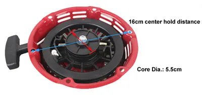 Round Bar Claw Pull Recoil Start Fits for China 168F 170F GX160 GX200 163CC~212CC 5.5hp~7.5hp Small Gas Engine