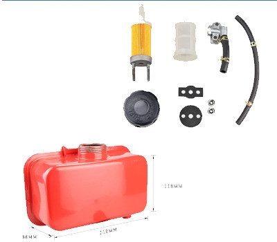 Diesel Fuel Tank Assy. Fits for China Model 170F 173F 4HP 5HP 211CC~247CC Small Air Cooled Diesel Engine