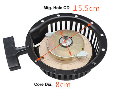 Pull Recoil Starter Fits for China Model 170F 173F 4HP 5HP 211CC~247CC Small Air Cooled Diesel Engine