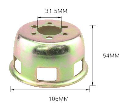 Big Hole Type Starter Cup Fits for China Model 170F 173F 178F 4HP 5HP 6HP 211CC~296CC Small Air Cooled Diesel Engine