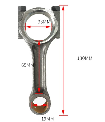 Connecting Rod Conrod Assy. Fits for China Model 170F 4HP 211CC Small Air Cooled Diesel Engine