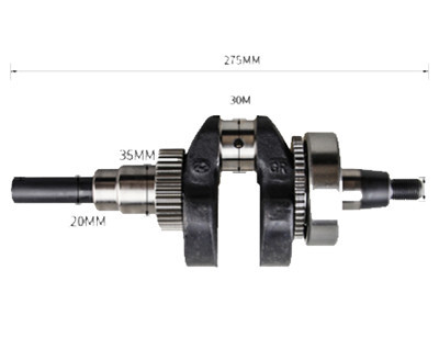 Straight Key Crankshaft Assy. W/ Bearing and Gear Fits for China Model 170F 4HP 211CC Small Air Cooled Diesel Engine