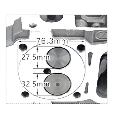 Cylinder Head Assy. W/ Valve and Springs Assembled Fits for China Model 170F 4HP 211CC Small Air Cooled Diesel Engine