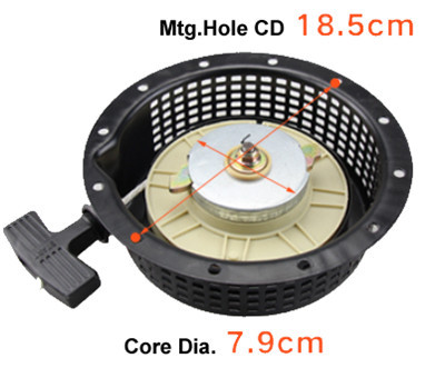 Pull Recoil Starter (Double Claw Type) Fits for China Model 178F 6HP 296CC Small Air Cooled Diesel Engine