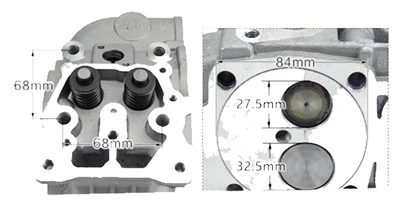 Cylinder Head Assy. W/ Valve and Springs Assembled Fits for China Model 178F 6HP 296CC Small Air Cooled Diesel Engine