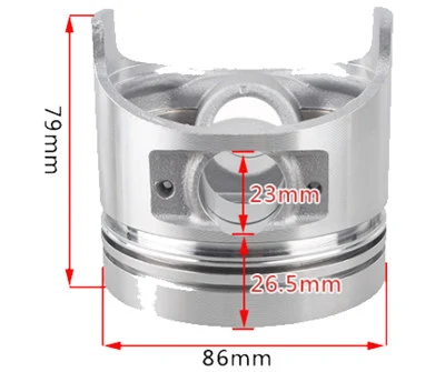 3-Piece Piston Ring Set For 186FA Diesel Engine & Yanmar L100 DET - 86mm Sigma Brand 2 thumbnail image