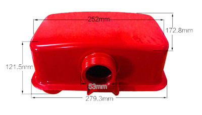 Diesel Fuel Tank  Assy. W/ Filter Cap Petcock Fits for China Model 188F 190F 11HP Small Air Cooled Diesel Engine