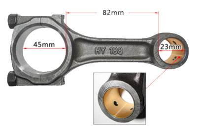 Oversized Connecting Rod, Conrod Assy. Fits for China Model 188F 190F 11HP Small Air Cooled Diesel Engine