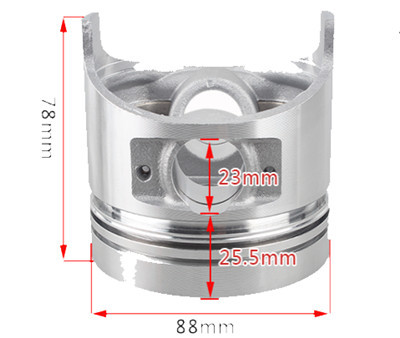 88mm Dia. Piston(only)Fits for China Model 188F 11HP Small Air Cooled Diesel Engine